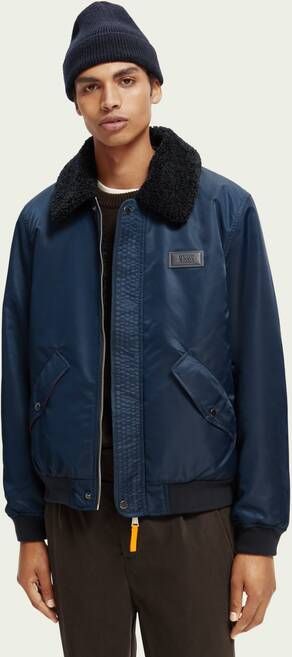 Scotch & Soda Bomberjack met teddy voering