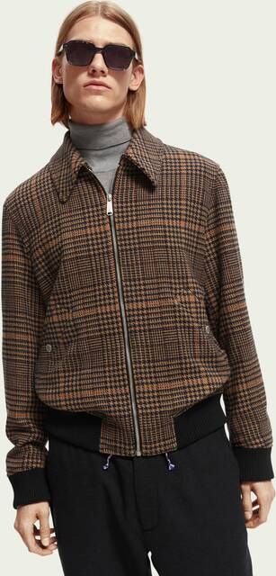 Scotch & Soda Bomberjack van een wolmix