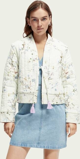 Scotch & Soda Doorgestikt omkeerbaar jack van biologisch katoen