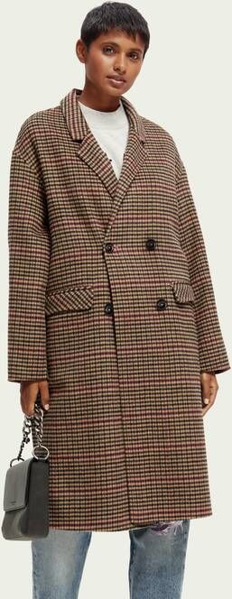 Scotch & Soda Double breasted jas van een wolmix