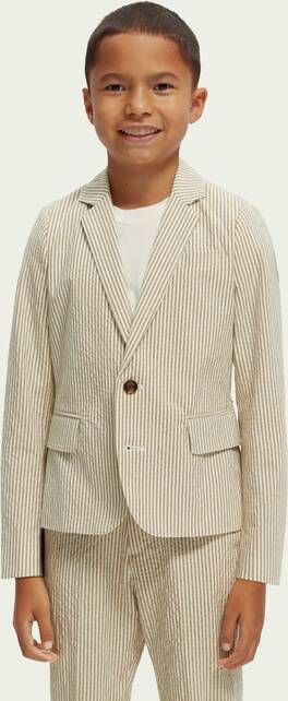 Scotch & Soda Gestreepte single breasted blazer