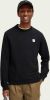 Scotch & Soda Zwarte Sweater Classic Essential Crewneck Sweatshirt online kopen