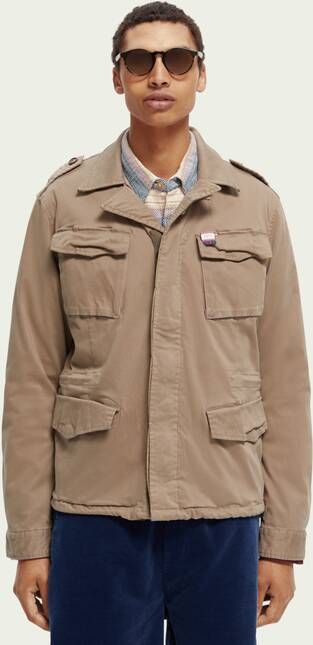Scotch & Soda Legerjas met uitneembare binnenjas