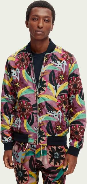 Scotch & Soda Omkeerbaar bomberjack met print