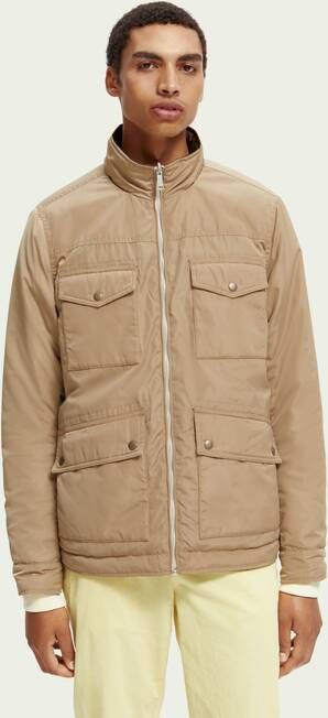 Scotch & Soda Omkeerbare doorgestikte jas