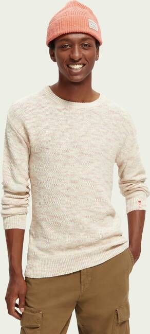 Scotch & Soda Space dyed gemêleerde trui met ronde hals