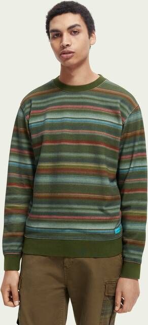 Scotch & Soda Sweater met ronde hals en print in kleurovergang