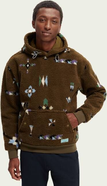 Scotch & Soda Teddy hoodie met print