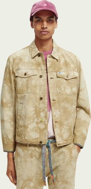Scotch & Soda Tie dye denim truckerjack