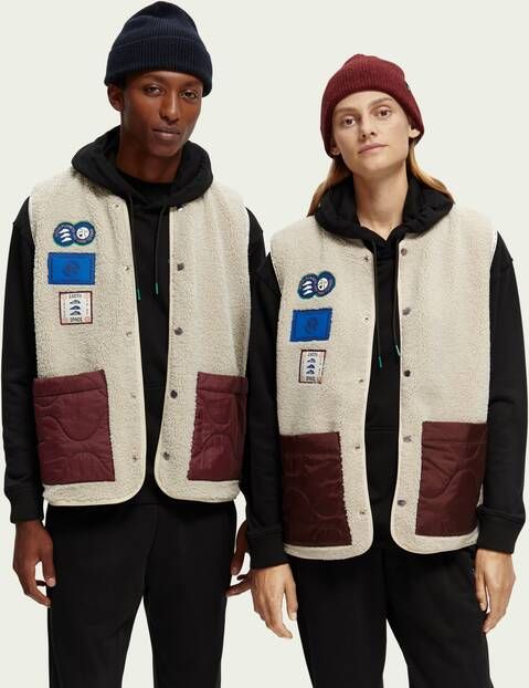 Scotch & Soda Unisex Amsterdam Proof teddy bodywarmer