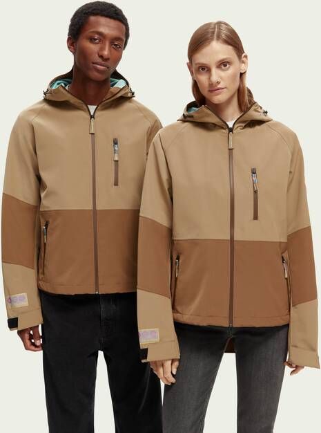 Scotch & Soda Unisex Amsterdam Proof waterdichte opvouwbare regenjas