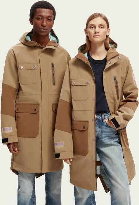 Scotch & Soda Unisex Amsterdam Proof waterdichte regenjas