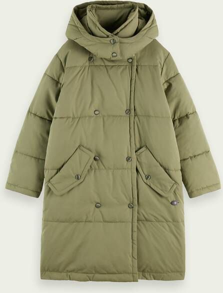 Scotch & Soda Gewatteerde parka met afneembare capuchon