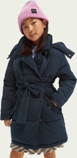 Scotch & Soda Waterafstotend double breasted pufferjack