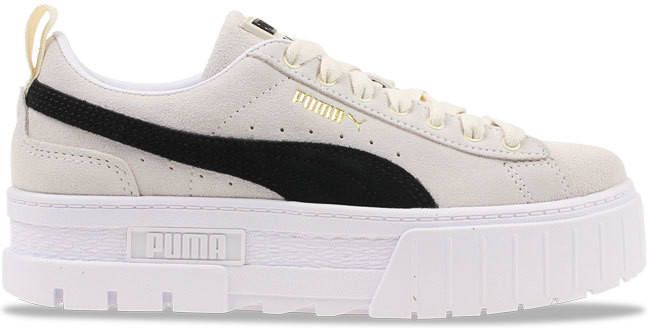 Puma Mayze Dames Schoenen White Leer, Synthetisch