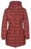 Desigual gewatteerde jas met tekst rood online kopen