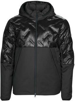 Emporio Armani Gewatteerd jack met structuur en ritszakken