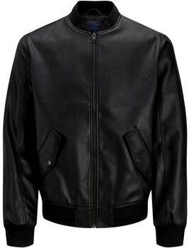 jack & jones Leren Jas Jack &amp, Jones CHAQUETA BOMBER NEGRA HOMBRE JACK JONES 12203394