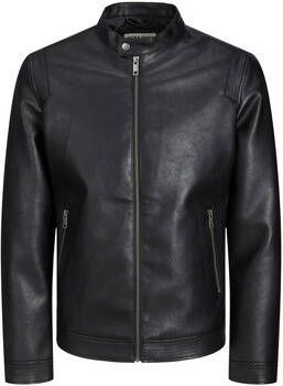 jack & jones Leren Jas Jack &amp, Jones Veste similicuir Rocky Clean