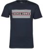 JACK & JONES ESSENTIALS slim fit T shirt Jjecorp met logo navy blazer online kopen