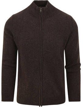 Suitable Vest Wol Blend Bruin