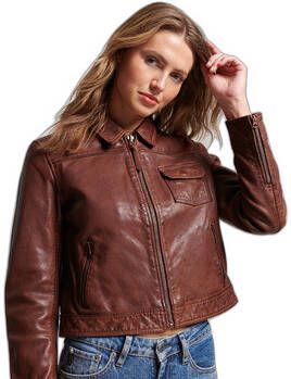 Superdry Blazer Veste cuir moto femme Desert