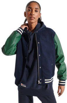 Superdry Windjack Blouson en laine femme style baseball universitaire