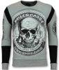 T-Shirt Lange Mouw Enos Rhinestone Trui Skull Dollar Sweater - online kopen