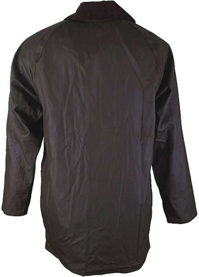 Barbour Classic Beaufort jack met opgestikte zakken en kraag van corduroy