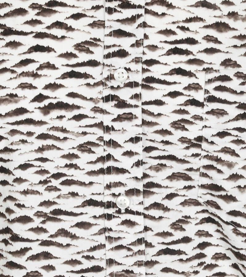 Hugo Boss Overhemd Print Gebroken Wit , Wit, Heren