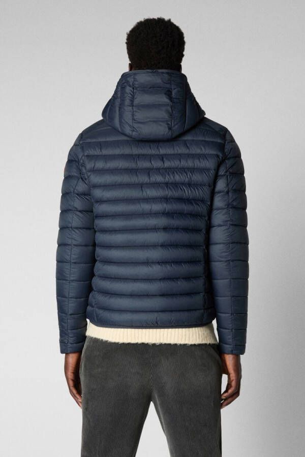 Save the Duck Donald puffer jack met capuchon en ritszakken