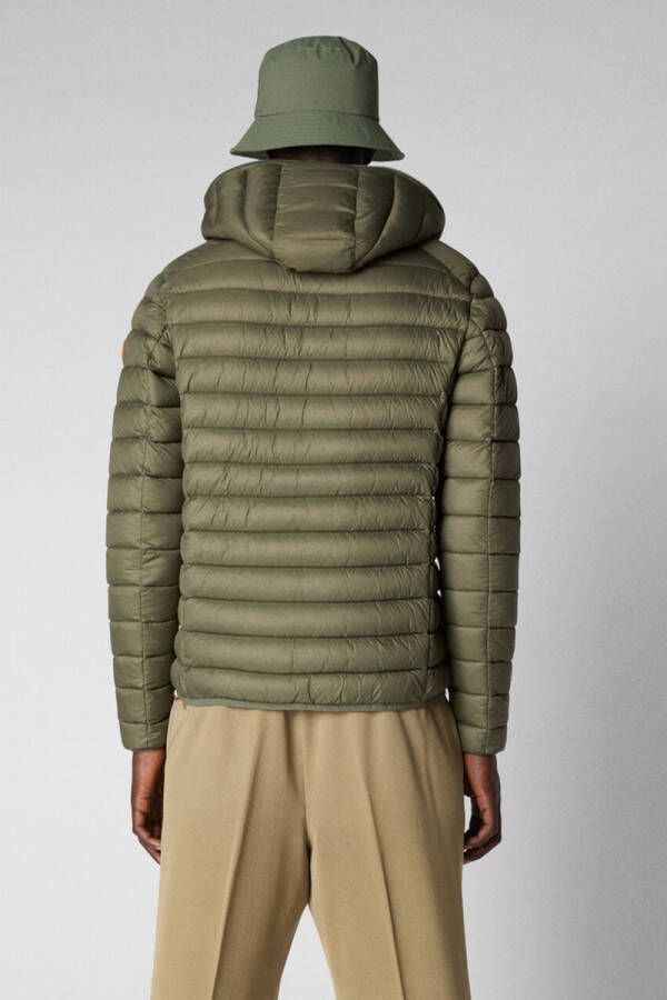 Save The Duck donald gewatteerde jas d30650m giga13 50012 , Groen, Heren