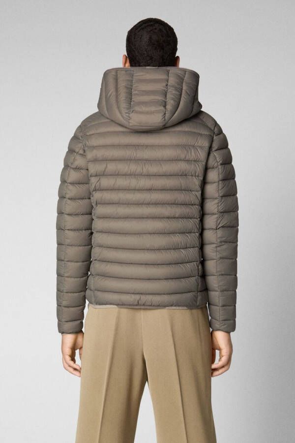 Save the Duck Donald puffer jack met capuchon en ritszakken