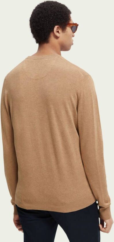 Scotch & Soda Pullover classic crew neck camel melange(165322 0760 )