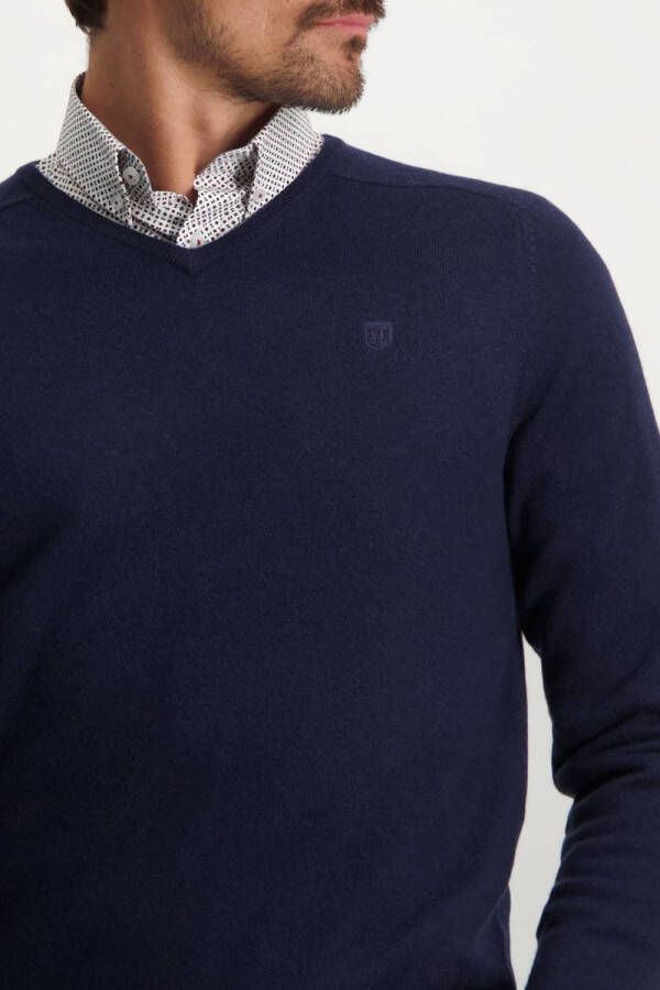 State of Art V hals gebreide kleding , Blauw, Heren