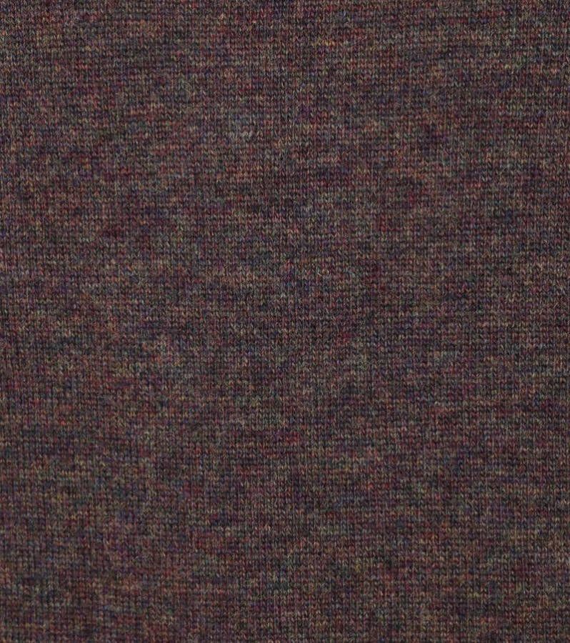 Suitable Fijn Lamswol 12 garen Pullover V Hals Bruin