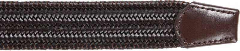 Suitable Geweven Riem Donkerbruin