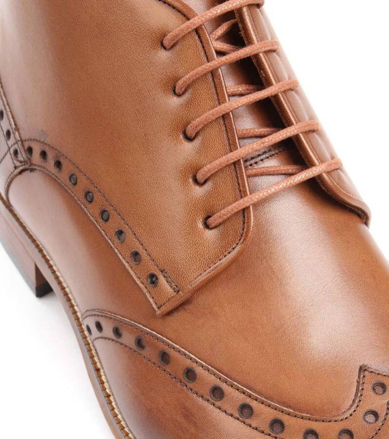 Suitable Leren Schoenen Cognac