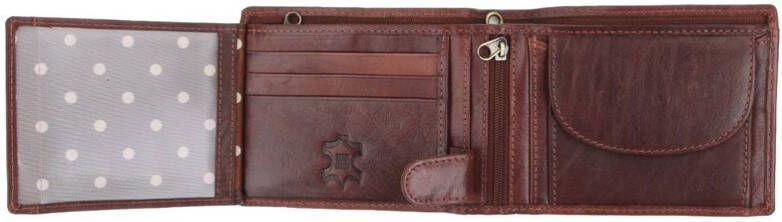 Suitable Portemonnee Bruin Leer