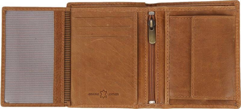 Suitable Portemonnee Nikkei Lichtbruin Leer