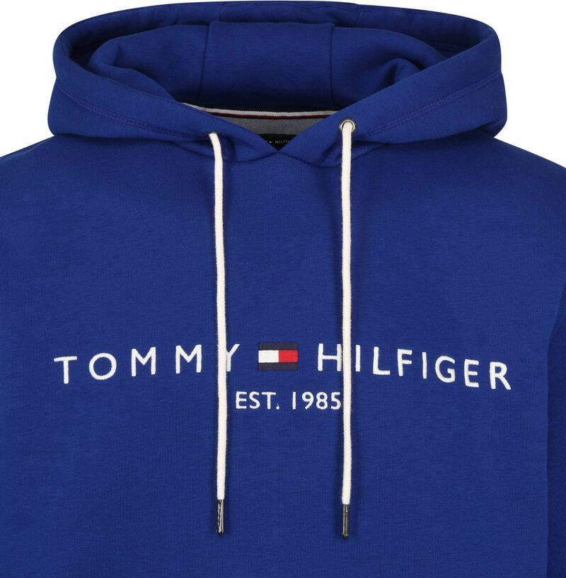 Tommy Hilfiger Hooded sweater logo hoody bold blue(mw0mw11599 c7l )
