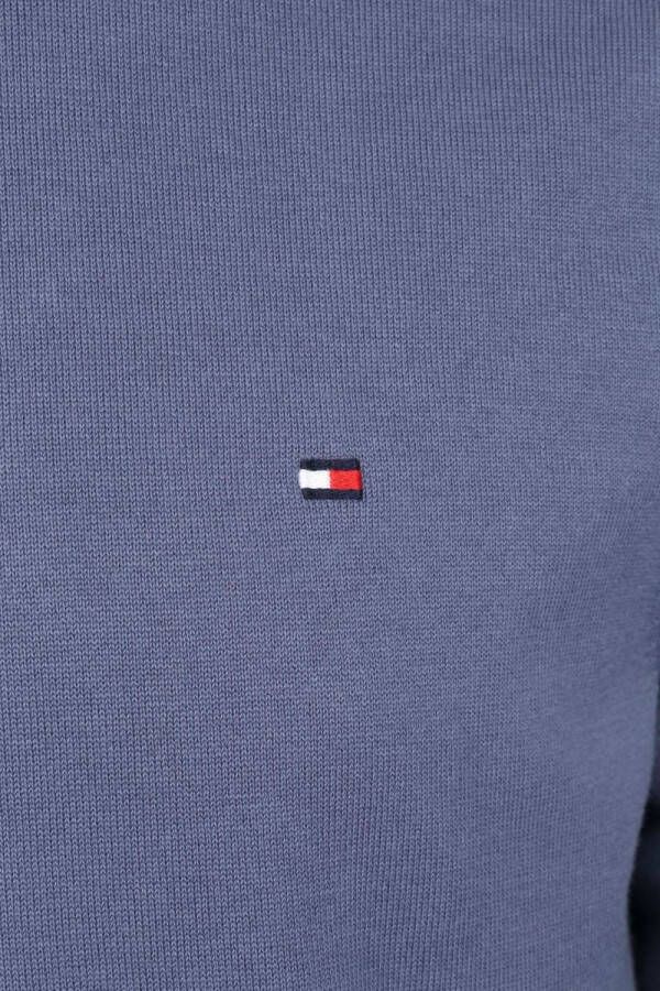 Tommy Hilfiger gemêleerde pullover met biologisch katoen faded indigo