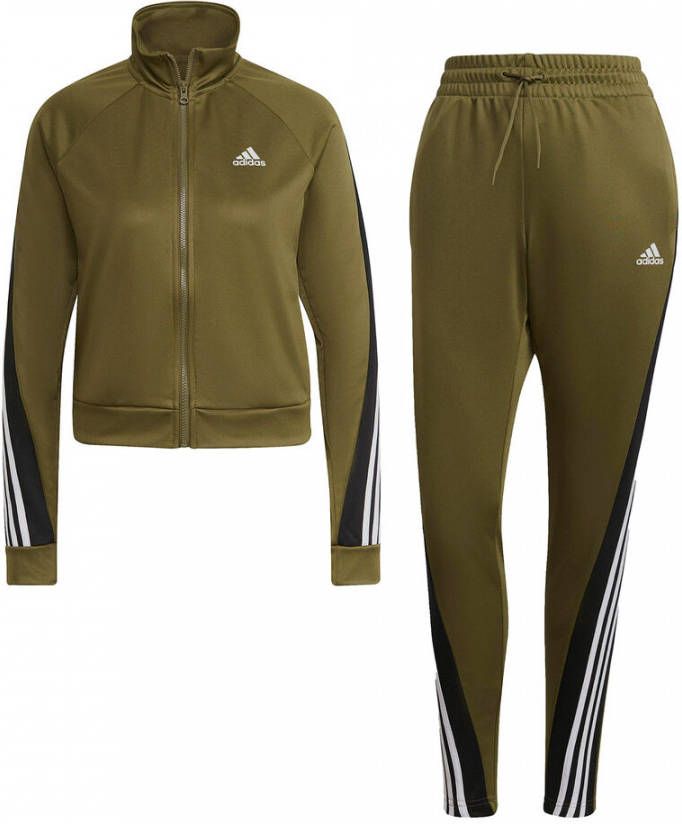 Adidas Performance trainingspak olijfgroen/zwart