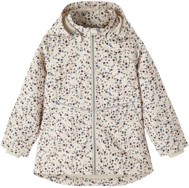 name it Jassen Maxi Jacket Leaf Off white