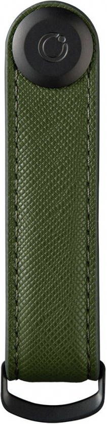 Orbitkey Sleutelhangers Saffiano Leather 2.0 olijf