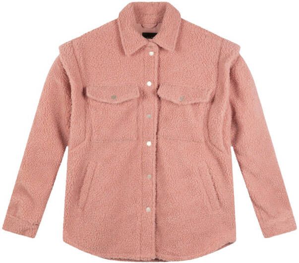 Alix the Label Roze Teddy Jas Ladies Knitted Teddy Blouse Jacket