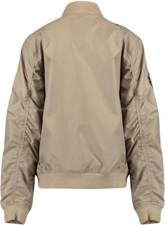 America Today Junior bomberjack zomer Jay Jr met borduursels bruin