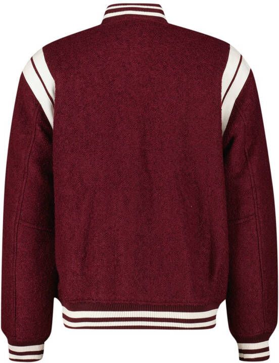 America Today Jin varsity bomberjack in wolblend met logopatch