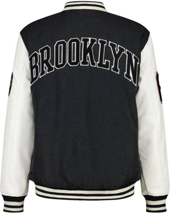 America Today Heren Varsity Jacket Jody Grijs