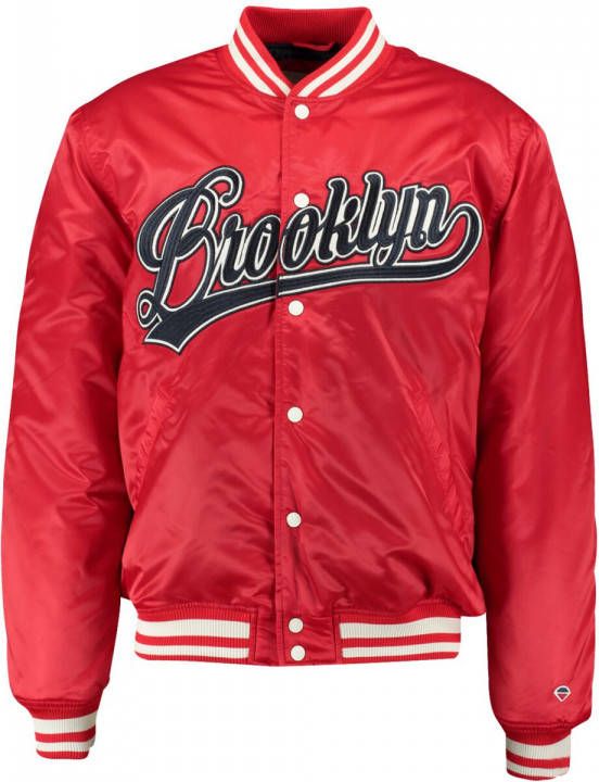 America Today bomberjack zomer Jupiter met borduursels rood